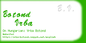 botond vrba business card